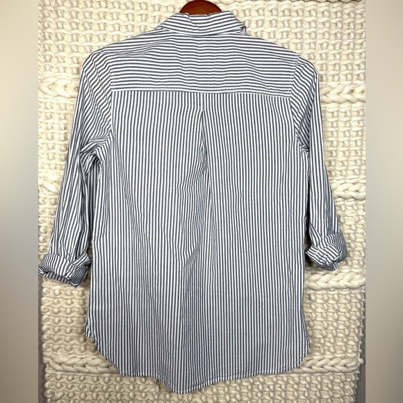 Old Navy The Tunic Shirt Striped Button Down - Picture 5 of 6